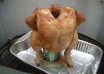 Backyard Barbecue Stacker Beer Can Chicken